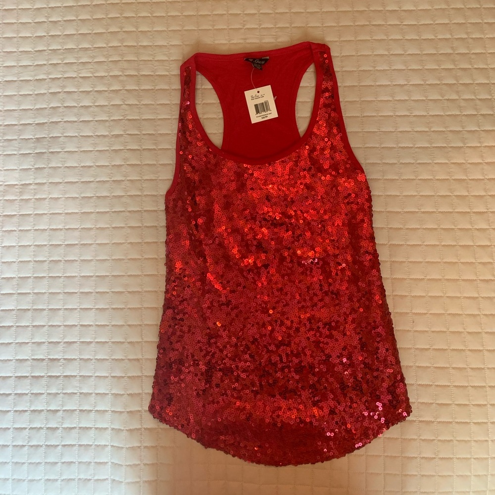 Woman’s Guess sequence racer back tank